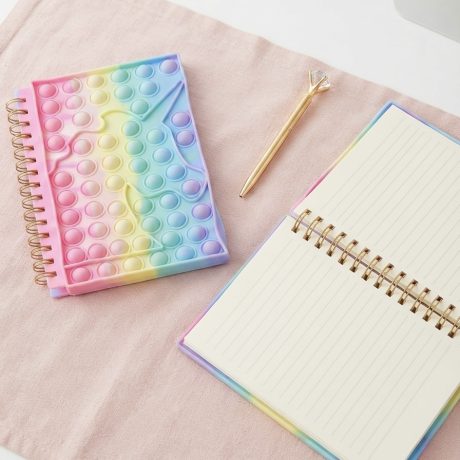 Colorful Unicorn Poppit Diary