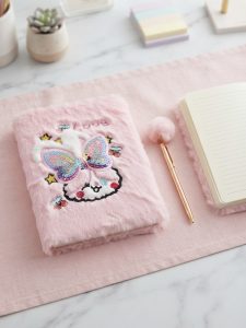Cute Butterfly A5 Size Fur Diary