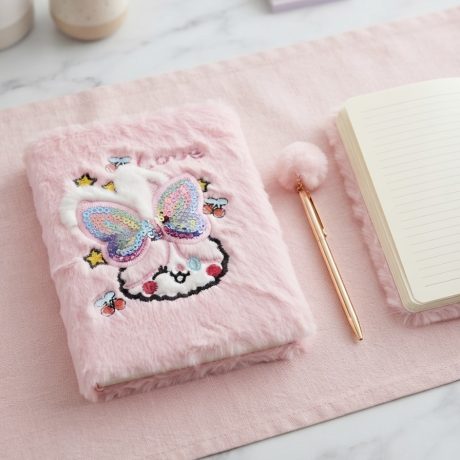 Cute Butterfly A5 Size Fur Diary