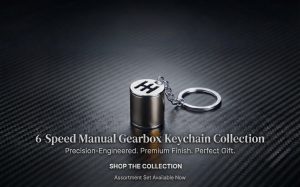 Speed Gear Keychains Metal keyring Grey