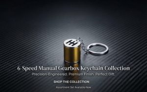 Speed Gear Keychains Metal keyring Yellow