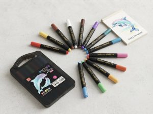 Waterproof Acrylic Markers for Glass, Rock , Fabric & DIY Art 12 colors